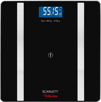 Весы SCARLETT напольные электронные SC-BS33ED112 макс.180кг черный