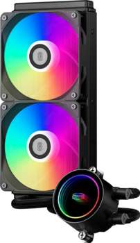 Кулер PCCooler Система водяного охлаждения DA240 BK ARGB Soc-AM5/AM4/1200/1700/1851 черный 4-pin 33.8dB Al 270W Ret