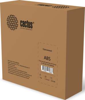 Пластик 3D CACTUS Пластик для принтера 3D CS-3D-ABS-1KG-ORANGE ABS d1.75мм 1кг L386м 1цв.