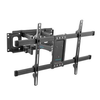 Кронштейн для ТВ Kromax CORBEL-8 grey titan { 32"-75";  Максимальная нагрузка: 55 кг;  VESA: 200x200, 200х300, 200х400, 300х200, 300х300, 300х400, 400х200, 400х300, 400х400, 600х400 мм;  Наклон: +5°-12°Поворот: ±90}