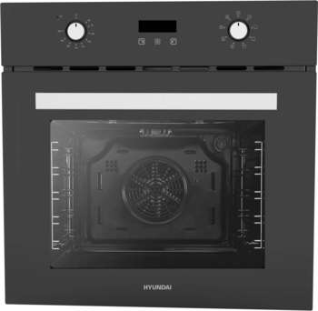 Духовой шкаф HYUNDAI Электрический HEO 66411 BG черный/серебристый