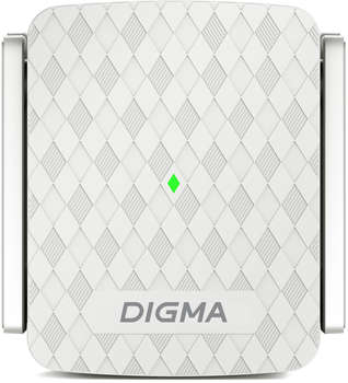 Беспроводное сетевое устройство Digma Повторитель беспроводного сигнала D-WR400 AC1200 10/100BASE-TX/Wi-Fi белый
