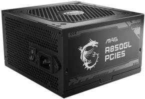 Блок питания MSI ATX 850W MAG A850GL PCIE5 80+ gold  APFC 120mm fan 8xSATA Cab Manag RTL