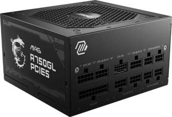 Блок питания MSI ATX 750W MAG A750GL PCIE5 Gen.5 80+ gold  APFC 120mm fan 8xSATA Cab Manag RTL