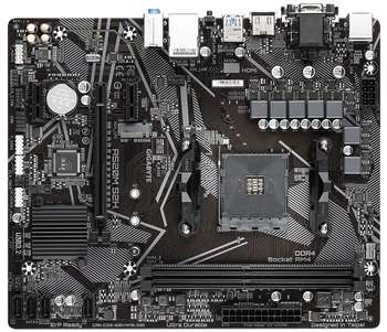 Gigabyte Материнская плата AMD A520 SAM4 MATX A520M S2H 1.3 GIGABYTE