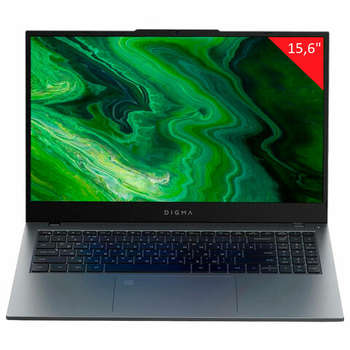 Ноутбук Digma Pro Fortis M 15,6", Core i3 10110U, 8 Гб, SSD 256 Гб, WIN 11 Prof, серый, DN15P3-8CXW05