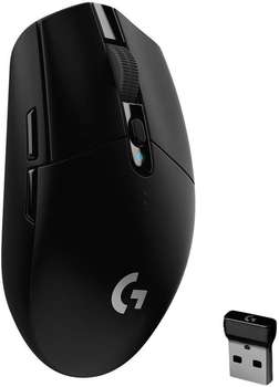 Мышь Logitech беспроводная, игровая G305 Lightspeed, оптическая, 200 - 12000 dpi, ускорение 40 G, USB, черный.