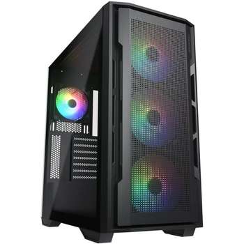 Корпус COUGAR Uniface X RGB V2 Black, 4x140mm ARGB PWM Fan, ARGB PWM Fan Hub, без БП, E-ATX