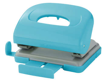 Дырокол KW-TRIO 09652blue макс.:16лист. пластик синий отв.:2