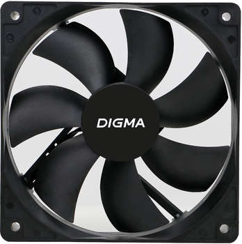 Кулер для корпуса Digma Вентилятор для корпуса DFAN-120-7 120х120x25 черный 3-pin 4-pin  23дБ Ret