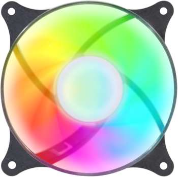 Кулер для корпуса GMNG Вентилятор для корпуса GG-CF120FRGB3-PWMBK RGB 120х120x25 черный 4-pin 26дБ Ret