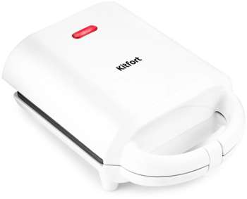 Бутербродница KITFORT Вафельница КТ-1641 460Вт белый