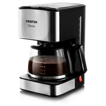 Кофеварка Centek капельная CT-1147, 900 Вт, объем 1,8 л, поддержание температуры, черный