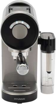 Кофеварка HYUNDAI рожковая HEM-4305 1350Вт серебристый/черный