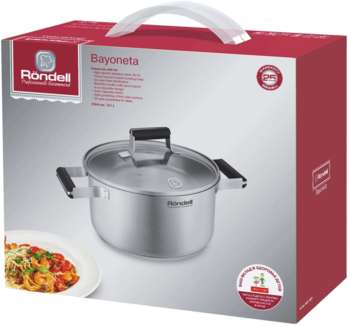 Кастрюля RONDELL Bayoneta RDS-1808 5.1л. d=24см  стальной