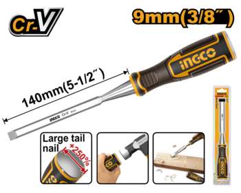 Инструмент INGCO_Handtools Стамеска 9x140мм, CrV, INGCO HWC0806 INDUSTRIAL HWC0809