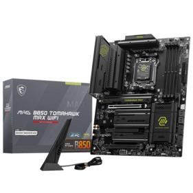 Материнская плата MSI MAG B850 TOMAHAWK MAX WIFI B850, AM5, 4*DDR5, 3*PCIEx16, 4*M.2, 4*TypeC, 2*USB3.2Gen2, 5*USB3.2Gen1, 8*USB2.0, 4*SATA3.0, 5G, HDMI, ATX, RTL