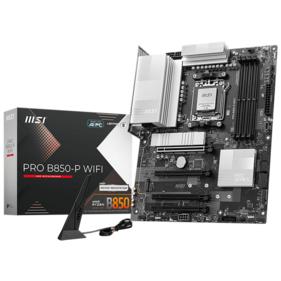 Материнская плата MSI PRO B850-P WIFI B850, , 4*DDR5, 4*PCIEx16, 3*M.2, 3*TypeC, 1*USB3.2Gen2, 5*USB3.2Gen1, 8*USB2.0, 4*SATA3.0, 5G, HDMI, ATX, RTL