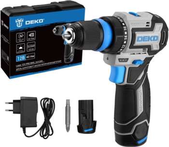Шуруповерт DEKO Дрель-Loner 12V Pro аккум. патрон:быстрозажимной