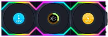Кулер для корпуса Lian-Li Вентилятор для корпуса Uni Fan SL Wireless 120 LCD ARGB 120х124.5x28 черный 4-pin 29.5дБ  Ret