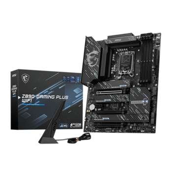 Материнская плата MSI Z890 GAMING PLUS WIFI Z890, LGA1851, 4*DDR5, 3*PCIEx16, 1*PCIEx1, 4*M.2, 2*TypeC, 1*USB3.2Gen2, 6*USB3.2Gen1, 8*USB2.0, 4*SATA3.0, 5G, Type-C, DP, HDMI, ATX, RTL