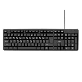 Клавиатура CBR KB 100, длина кабеля 1,5 м, 104 клавиши, USB, офисная, полноразмерная, влагозащищённая,