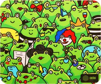 Аксессуары для мыши CACTUS Коврик для мыши Frogs 300x250x3мм