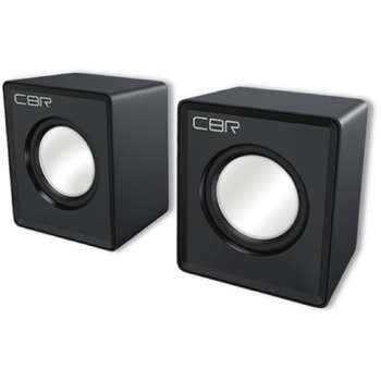 Акустическая система CBR CMS 95 Black, 2.0, питание USB, 2х2,5 Вт , материал корпуса пластик, 3.5 мм линейный стереовход, регул. громк., цвет чёрный