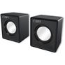 Акустическая система CBR CMS 95 Black, 2.0, питание USB, 2х2,5 Вт , материал корпуса пластик, 3.5 мм линейный стереовход, регул. громк., цвет чёрный