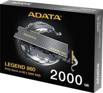 Накопитель SSD A-DATA PCIe 4.0 x4 2TB SLEG-860-2000GCS Legend 860 M.2 2280
