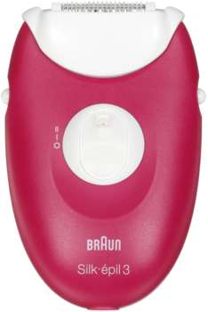 Эпилятор BRAUN SE3276 скор.:2 насад.:3 от электр.сети розовый/белый