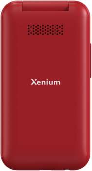Сотовый телефон XENIUM Мобильный телефон X680 красный раскладной 2Sim 2.8" 240x320 Nucleus 0.3Mpix GSM900/1800 MP3 FM microSD max32Gb