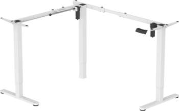 Компьютерный стол CACTUS Подстолье CS-EDXLF-WT белый каркас белый 140x120x60см