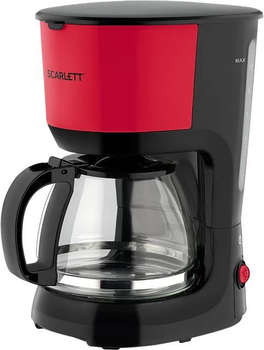 Кофеварка SCARLETT капельная SC-CM33013 750Вт красный/черный
