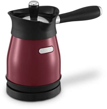Кофеварка KITFORT электрическая турка КТ-7499 1000Вт красный/черный