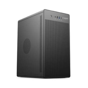 Корпус CBR mATX Minitower V285, без БП, 1*USB 3.0 Type-C, 1*USB 3.0, 1*USB 2.0, HD Audio+Mic, кабель питания 1.2м, Black [PCC-MATX-V285-WPSU]