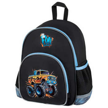 Рюкзак BRAUBERG KIDS PLAY детский, 1 отделение, 3 кармана, Funny wheels, 29х23х12 см, 273149