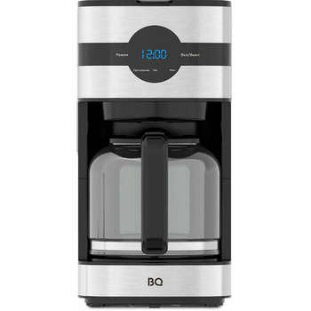 Кофеварка BQ капельная  CM2002, 900 Вт, объем 1,5 л, поддержание температуры, серебристая, 86198275