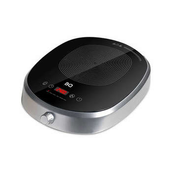 Настольная плита BQ Настольная индукционная плита  HP121SS, 2400 Вт, 6 программ, электронное управление, серая, 86189881