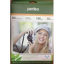 Фотобумага Perfeo PF-MTA4-190/50 Бумага матовая 50л, A4 190 г/м2