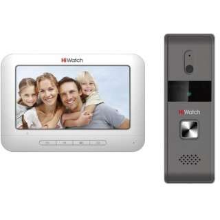 Домофон HIKVISION HiWatch DS-D100KF Комплект аналогового видеодомофона c памятью до 200 снимков