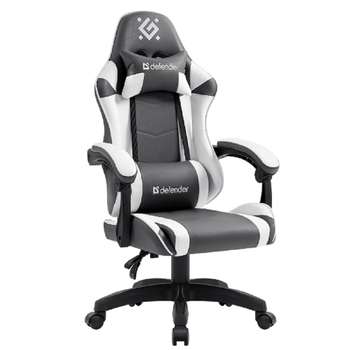 Кресло Игровое Fortune Серый/белый,класс 4,PU DEFENDER