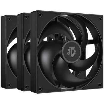 Система охлаждения ID-Cooling Вентилятор Fan AS-120-K TRIO BLACK / PWM / Silent/ 3pack