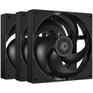 Система охлаждения ID-Cooling Вентилятор Fan AS-120-K TRIO BLACK / PWM / Silent/ 3pack