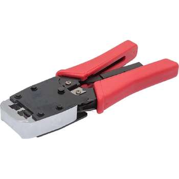 Кабельный инструмент Cabeus HT-500R Инструмент обжимной для RJ-45 , профессиональный, с храповым механизмом