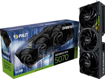 Видеокарта Palit PCI-E 5.0 PA-RTX5070 GAMINGPRO NVIDIA GeForce RTX 5070 12Gb 192bit GDDR7 2325/28000 HDMIx1 DPx3 HDCP Ret