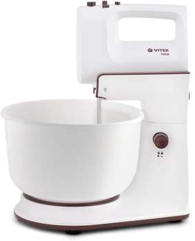 Миксер VITEK стационарный VT-1416 W 700Вт белый/коричневый