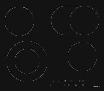 Варочная поверхность Электрическая 6Р Е328 B DARINA
