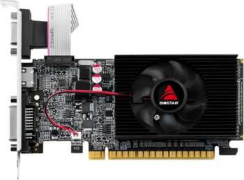 Видеокарта Biostar PCI-E 2.0 GeForce GT610 NVIDIA GeForce GT 610 2Gb 64bit DDR3 700/1333 DVIx1 HDMIx1 CRTx1 HDCP Ret low profile
