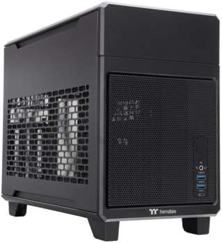 Корпус Thermaltake TR100 черный без БП miniITX 8x140mm 2x200mm 2xUSB3.0 audio bott PSU